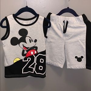 Mickey Mouse boy’s tank/short set